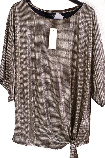 Dámská černo-zlatá halenka / F&F / XXXL (46) / UK 18 / ANGLIE