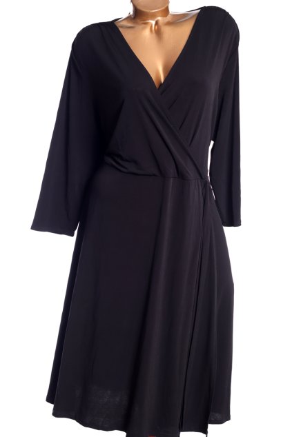 Dámské černé šaty / EVANS  / XXXXL (54/56) / UK 26/28 / ANGLIE