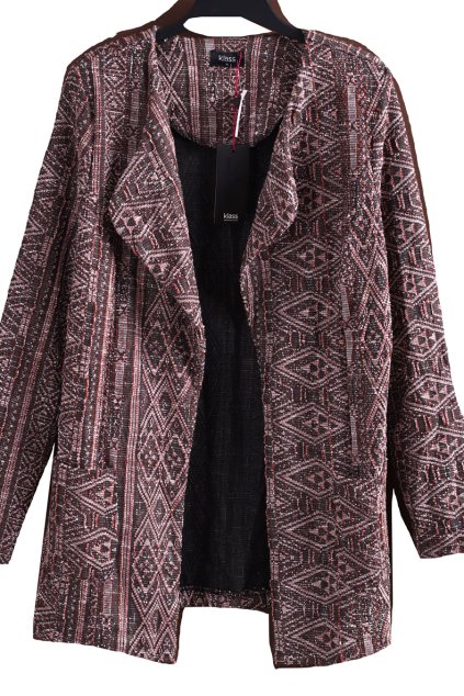 Dámský barevný podzimní sakový přehoz PC 1000,-  / KLASS / XXXL (46/48) / UK 18/20  / ANGLIE