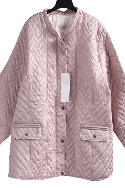Dámská fialková jarní prošívaná bunda  / DAMART / XXXXL+ (54/56/ UK 26/28/ ANGLIE