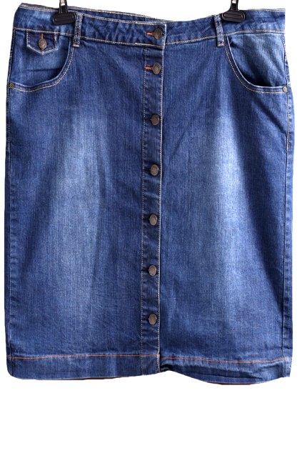 Dámská modrá džínová sukně / TU / XXXL (50) / UK 22 /  ANGLIE