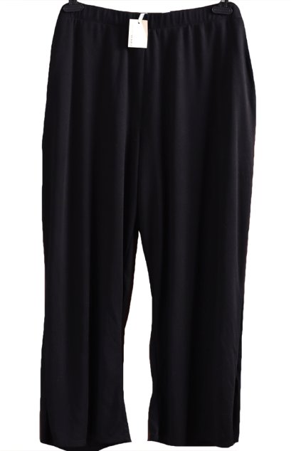 Dámské černé kalhoty / CAPSULE / XXXXL+ (58) / UK 30 / ANGLIE