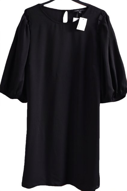 Dámské černé šaty / CAPSULE / XXXL (50) / UK 22 / ANGLIE