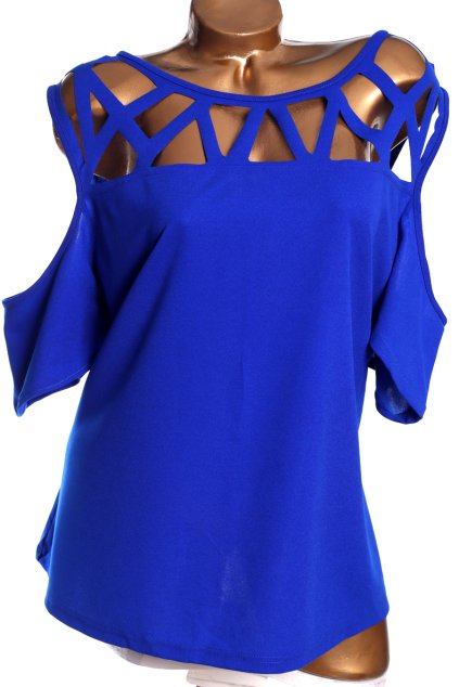 Dámská královsky modrá halenka   / XXXXL (50/52) / UK 24 / ANGLIE