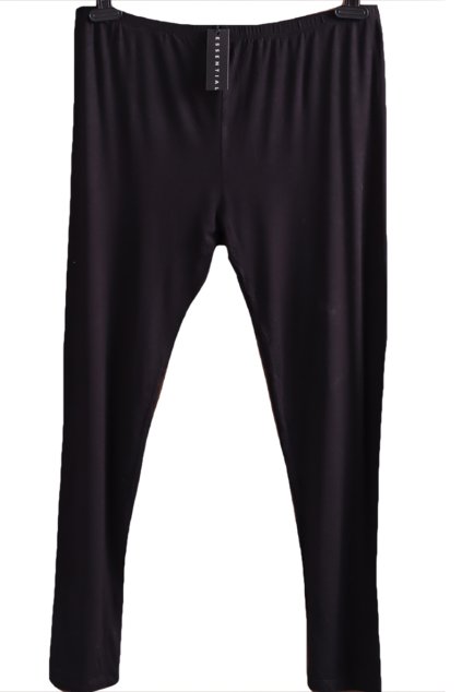 Dámské černé legíny  / ESSENTIALS  /  48/50 / UK 20/22 / ANGLIE