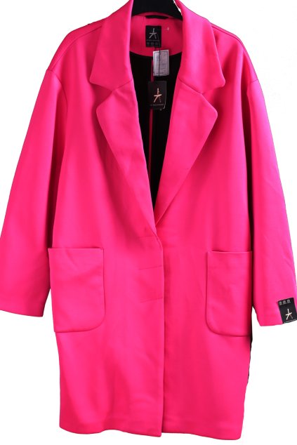 Dámský růžový kabát / ATMOSPEHRE  / XXXL (46/48/) / UK 18/20 /  ANGLIE