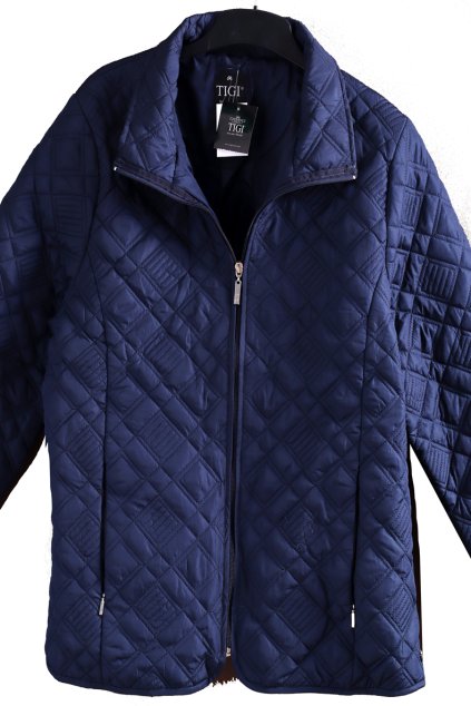 Dámská modrá prošívaná bunda / TIGI / XXXL (46/48) / UK 18/20 ANGLIE