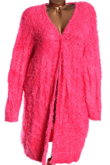 Dámský růžový svetrový kardigan / f&f / XXXXL (50) / UK 22 / ANGLIE