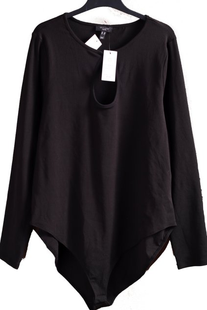 Dámské žebrované černé body / NEW LOOK / XXXXL (54) / UK 26 / ANGLIE