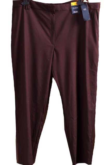 Dámské hnědé kalhoty  / Marks & Spencer / XXXL (52) / UK 24/ ANGLIE