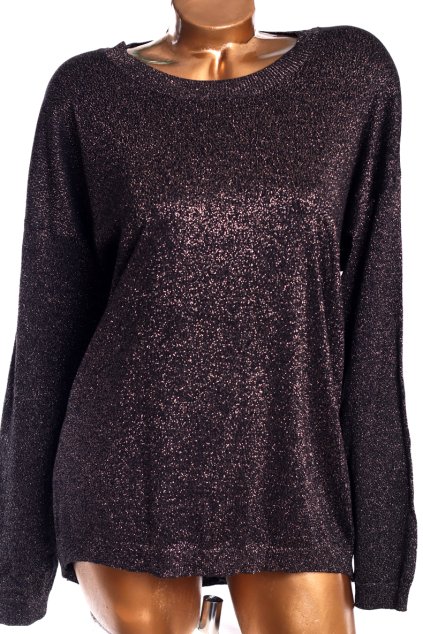 Dámský černý třpytivý svetřík / ATMOSPHERE / XXXL (48) / UK (20) / ANGLIE