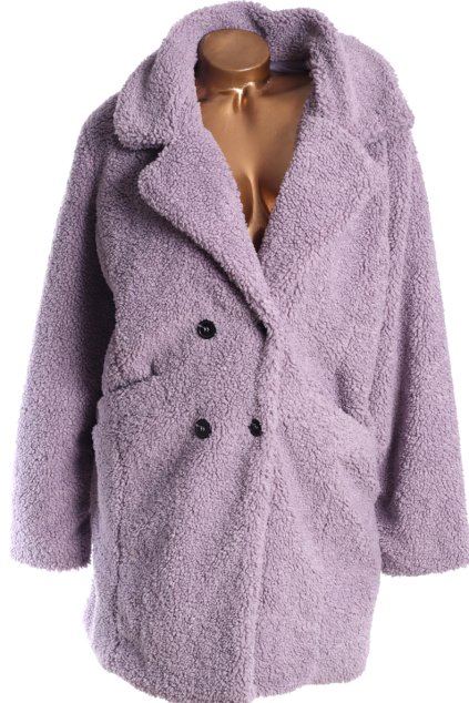 Dámský fialový plyšový kabát / TU / XXXXL (52/54) / UK 24  / ANGLIE