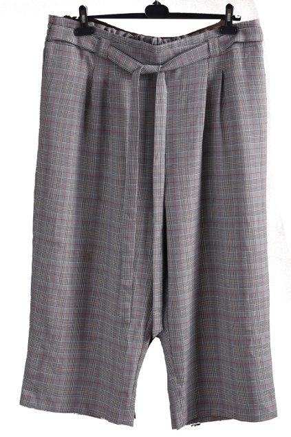 Dámské černo-šedo-červeno-bílé kostkované kalhoty /GEORGE / XXXL (50) / UK 22 /  ANGLIE