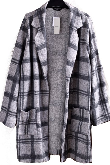 Dámský šedý silný  svetrový přehoz / GEORGE / XXXXL (52/54) /  UK 24/26 / ANGLIE