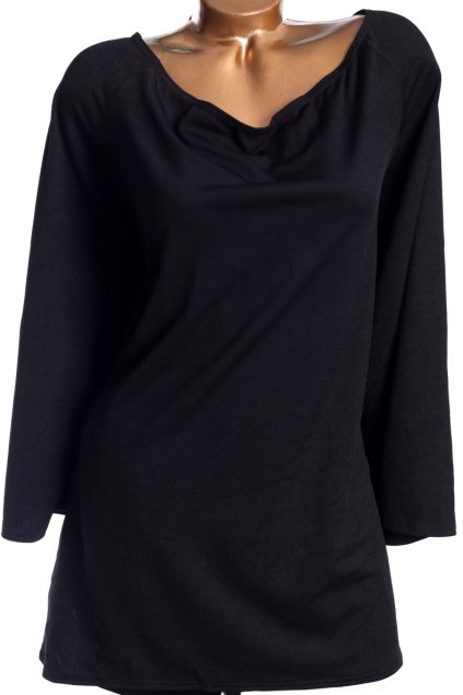 Dámská černá halenka se zavazováním / SIMPLY BE /  XXXXL (52) / UK 24 / ANGLIE