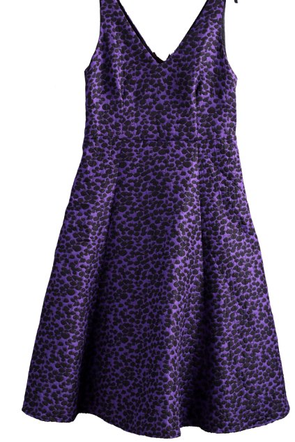 Dámské černo-fialové značkové šaty / PHASE EIGHT / XXL (46 ) / UK 18 / ANGLIE