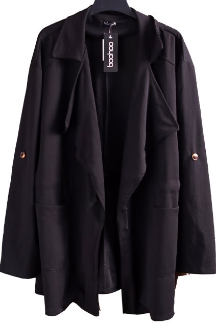 Dámský černý přehoz / BOOHOO / XXXL (48/50/52) / UK 20/22 / ANGLIE