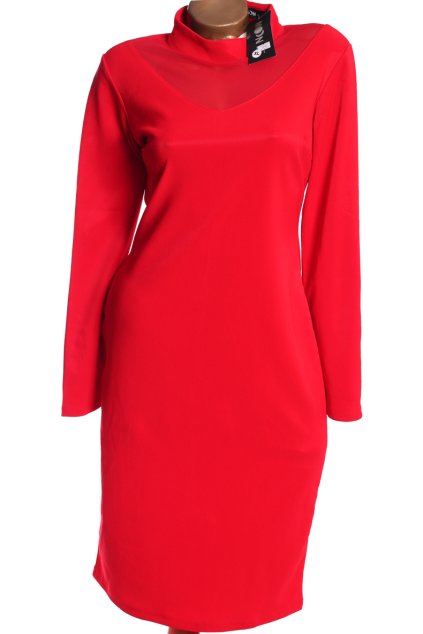 Dámské společenské červené šaty  / MOON  / XXL (44/46) / UK 16/18 / ANGLIE