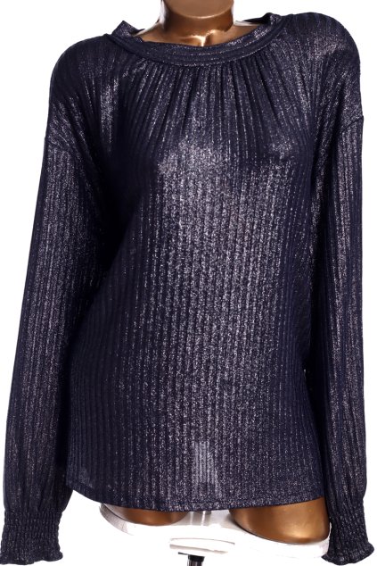 Dámská modro/černá třpytivá halenka / NEXT / XXL (46/48/50) / UK 18 / ANGLIE