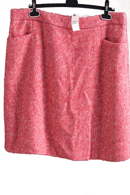 Dámská červeno-bílá zimní sukně / George /  XXXL (50) / UK 22 / ANGLIE