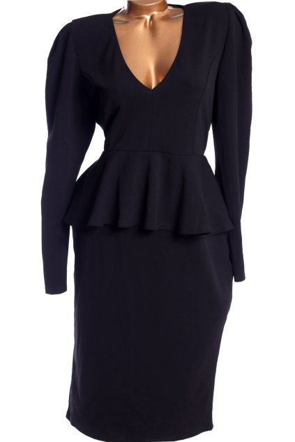 Dámské černé šaty / BOOHOO / XXXXL (46) / UK 18 / ANGLIE