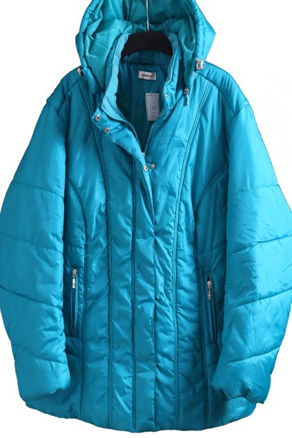 Dámská tyrkysová bunda / DAMART - XXXXL (54-56) / UK 26/28 / ANGLIE