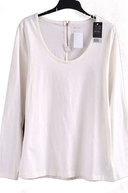 Dámské bílé triko s dlouhým rukávem / ESMARA / XXL (46/48) / UK 18/20 / ANGLIE