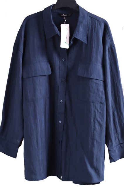 Dámská tmavě modrá košile / F&F / XXXL (50/52+) / UK 22 / ANGLIE