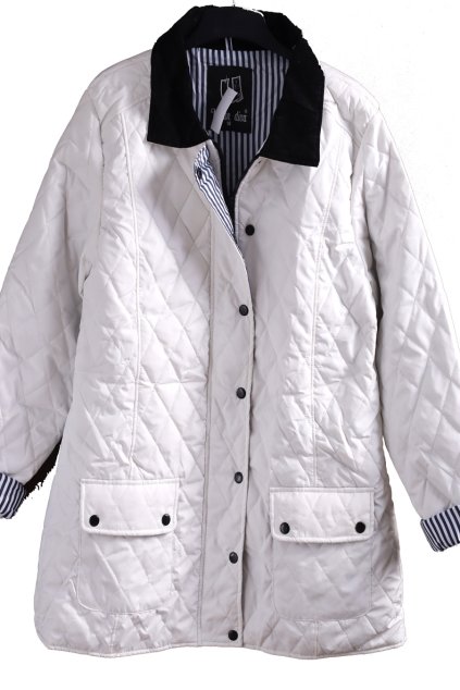 Dámská bílá prošívaná bunda / URBAN DIVA / XXL (46) /  UK 18 / ANGLIE