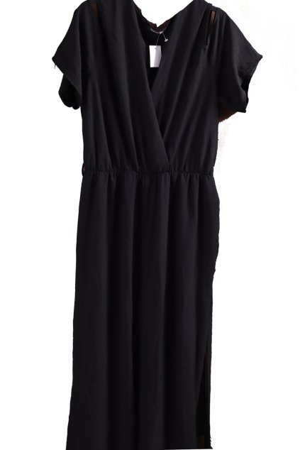 Dámský černý overal / BOOHOO / XXXXL (54) / UK 26 / ANGLIE