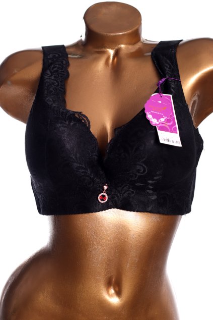 Dámská černá krajková podprsenka / MUSHIQ / košíček 95/42 / ANGLIE