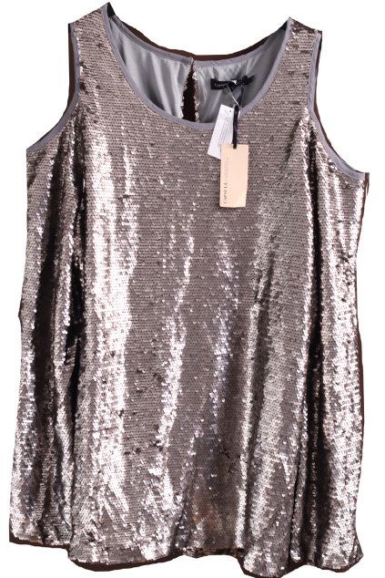 Dámská šedá flitrovaná halenka / CAPSULE  / XXL (44/46) / UK 16/18 / ANGLIE