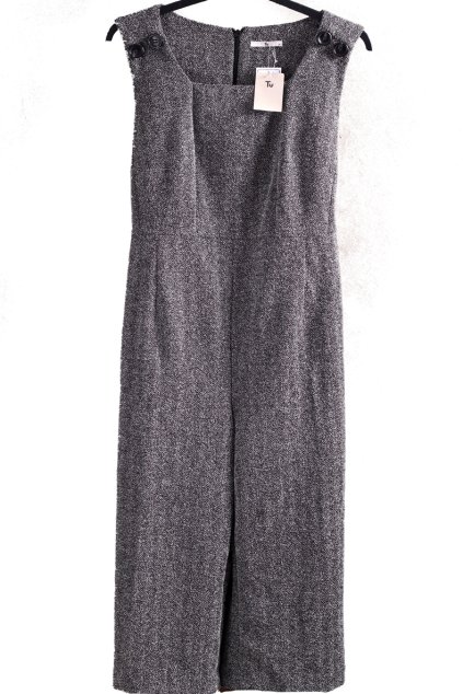 Dámský zimní černo-bílý overal  -  NA ROLÁK / TU / XXXL (46) / UK 18 / ANGLIE