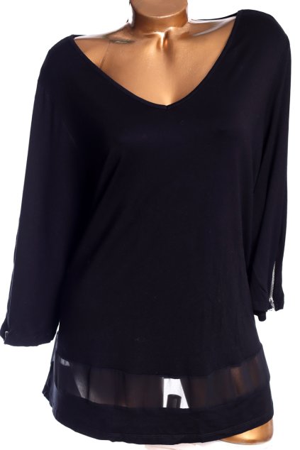 Dámská černá halenka / GEORGE / XXXL (50) / UK 22 / ANGLIE