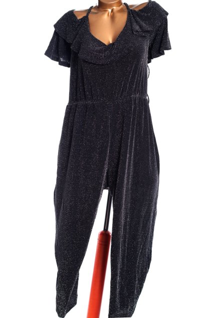 Dámský černý třpytivý overal / George / XXXL (48/50) UK 20 / ANGLIE