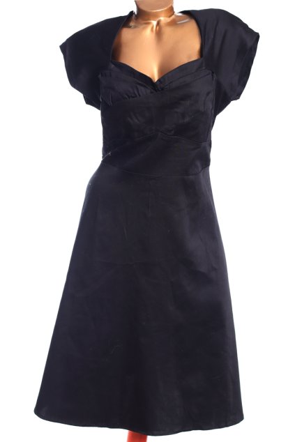 Dámské černé šaty / XXXL (50) / UK 22 / ANGLIE