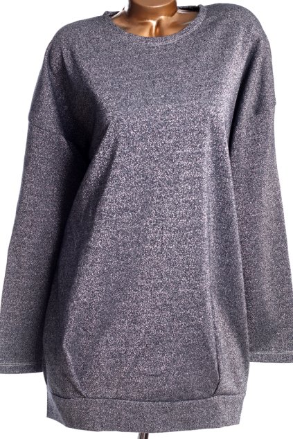 Dámské šedé třpytivé šaty / NEXT  / XXL(46/48) / UK  (18) / ANGLIE