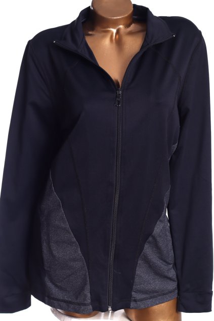 Dámská šedo-černá sportovní mikina / PAPAYA/ XXL (46/48) / UK 18 / ANGLIE