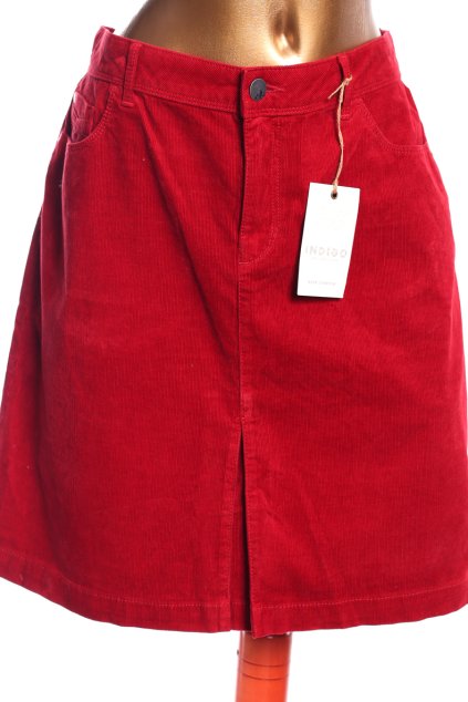 Dámská manšestrová červená sukně  / Marks & Spencer / (46) / UK 18 / ANGLIE