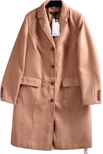 Dámský hnědý kabát / CAPSULE / XXL (46) / UK 18  ANGLIE