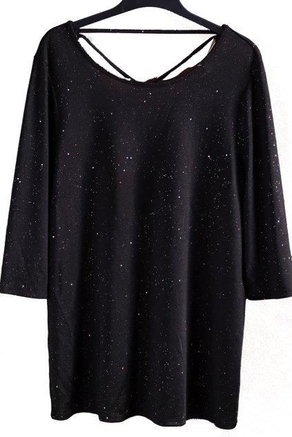 Dámská černá třpytivá halenka / ANTHOLOGY/ XXXL (44/46) / UK  16/ ANGLIE