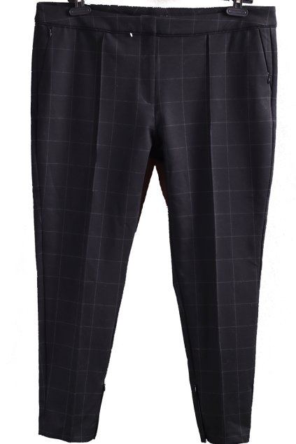 Dámské černo-bílé kostkované kalhoty / Marks & Spencer / XXXXL (48) / UK 20/ ANGLIE