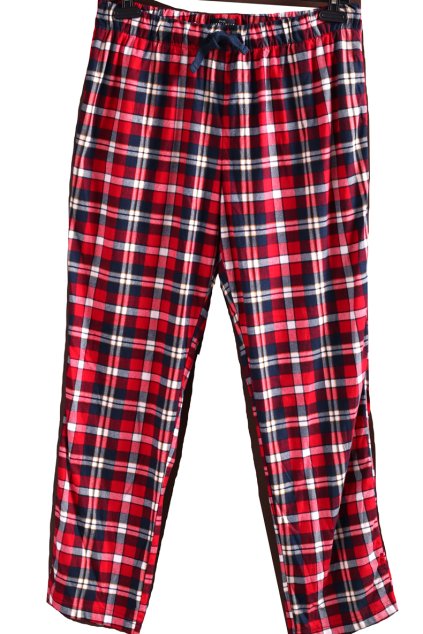 Dámské bílo-černo-červené kostkované teplé domácí kalhoty  / NEXT/ XXXL (48/50) / UK 20/22  / ANGLIE