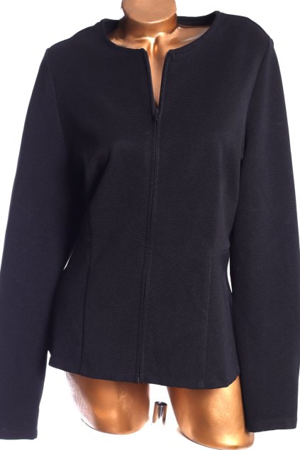 Dámská  černá halenka- saková se zipem  / PAPAYA/ XXXL (48) / UK 20 / ANGLIE