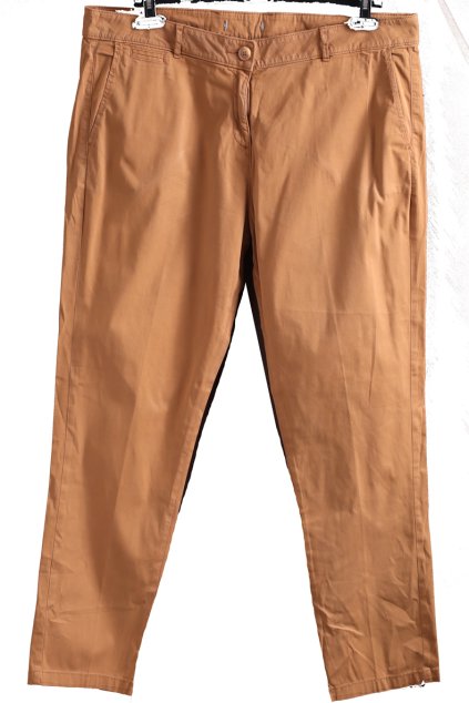 Dámské hnědé kalhoty  / XXXL (50) / UK 22 / ANGLIE