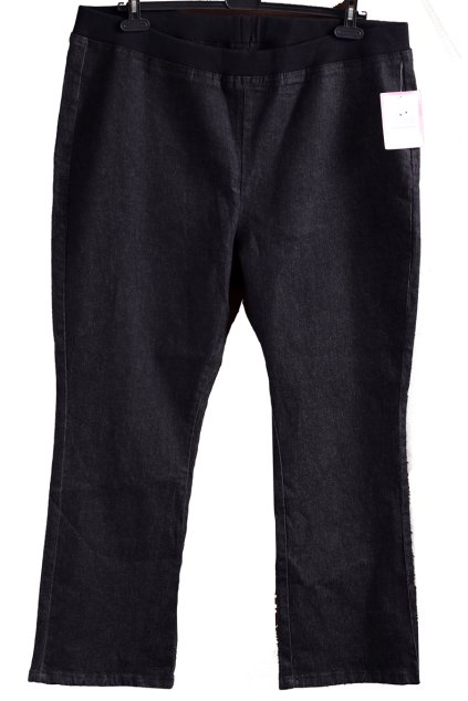 Dámské černé džegíny / JULIPA / XXXL (54) / UK 26/ ANGLIE