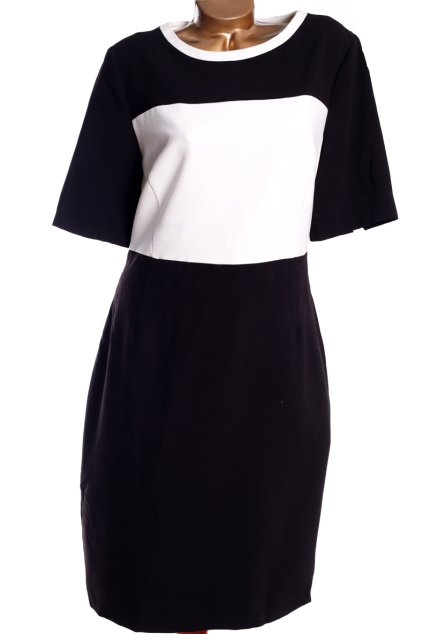 Dámské černo-bílé šaty / THE COLLECTION / XXXL (46/48) / UK 18  / ANGLIE