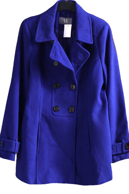 Dámský královsky modrý kabátek / W / XXL (46) / UK 18/ ANGLIE