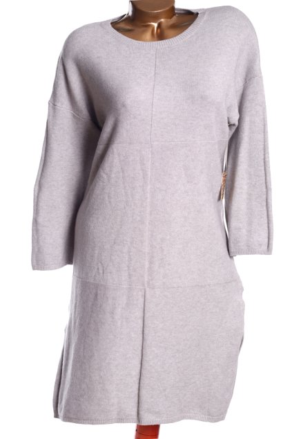 Dámské šedé svetrové šaty / LESÉTOILES CLAIRES /  XXL (46) / UK 18/ ANGLIE