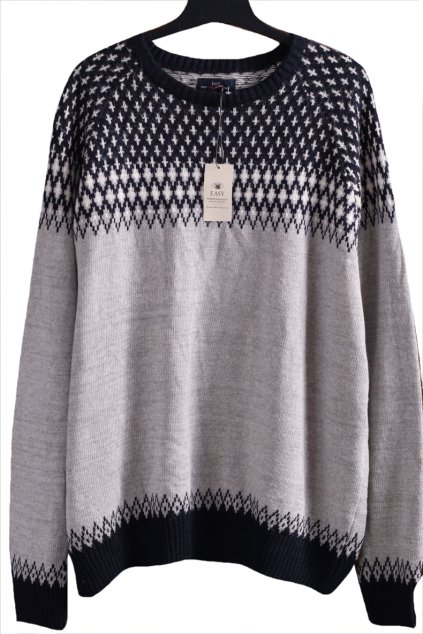 Dámský šedo-černý svetr / EASY TRULY PREMIUM /XL (48/50) / UK 20/22 / ANGLIE